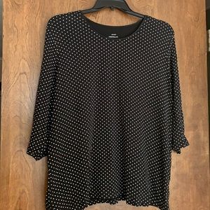 CJ Banks 3/4 sleeve top. Size 2X